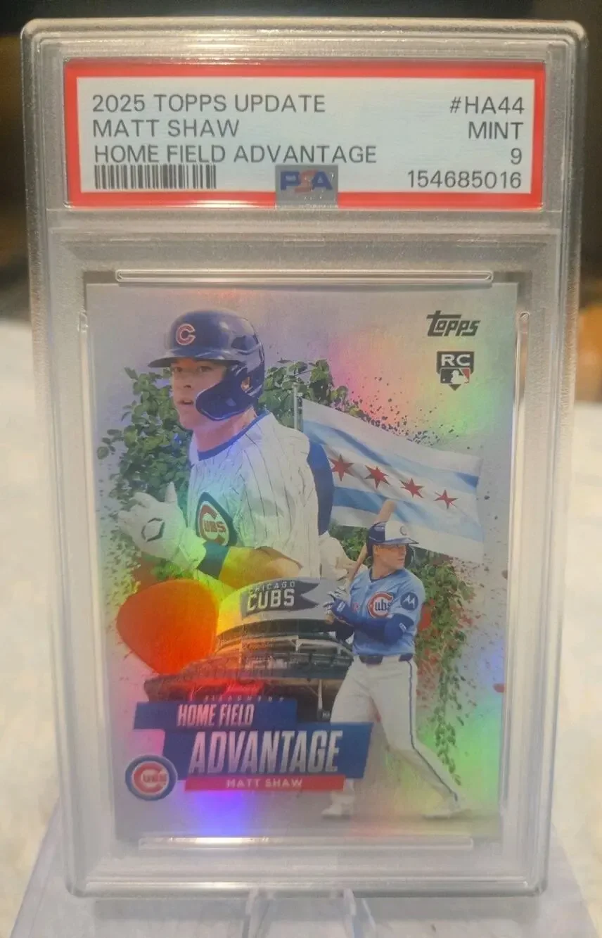 Matt Shaw 2025 Topps Update #HA-44 Home Field Advantage PSA 9 MINT SSP